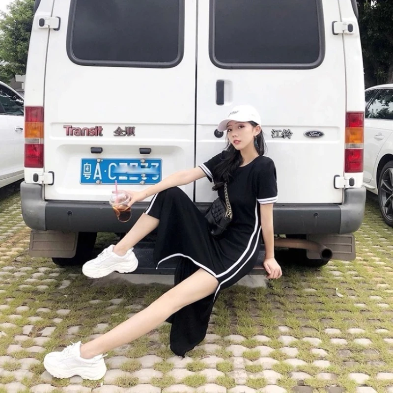 Black Woman Dress Dresses for Women 2024 Night Club Midi Tight Bodycon Clothes Promotion Luxury Outfits Harajuku Trendy Summer X